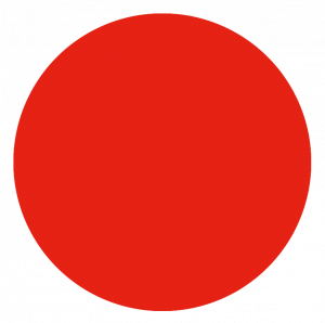 Roter Kreis auf schwarzem Hintergrund